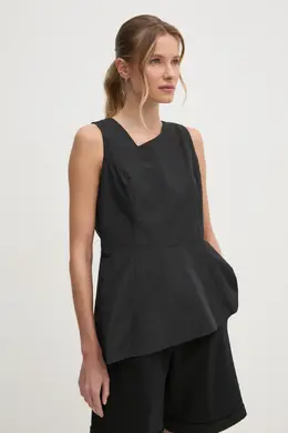 DKNY: Чёрная блуза 