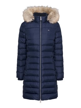 Tommy Jeans: Синее пальто 