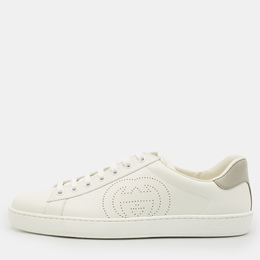 Gucci: Белые кроссовки  Interlocking G