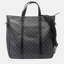 Louis Vuitton: Чёрная сумка-шоппер 