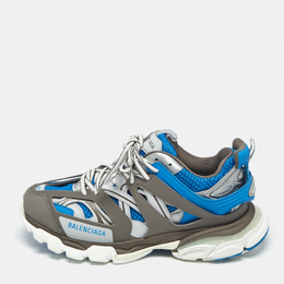 Balenciaga: Голубые кроссовки  Track