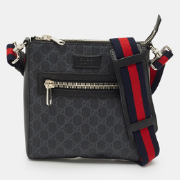 Gucci: Чёрная сумка  GG Supreme