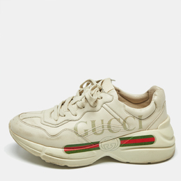 Gucci: Белые кроссовки  Rhyton