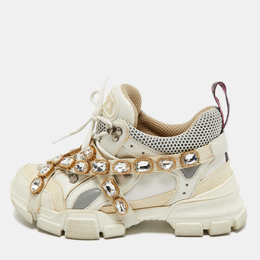 Gucci: Белые кроссовки  Flashtrek