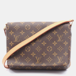 Louis Vuitton: Коричневая сумка  Musette