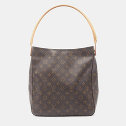 Louis Vuitton: Коричневая сумка  Looping