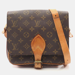 Louis Vuitton: Коричневая сумка через плечо 