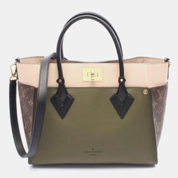 Louis Vuitton: Сумка-шоппер цвета хаки 