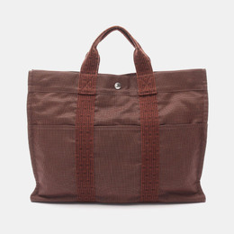 Hermes: Коричневая сумка-шоппер 