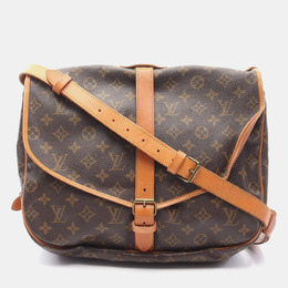 Louis Vuitton: Коричневая сумка через плечо 