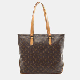 Louis Vuitton: Коричневая сумка-шоппер 