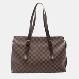 Louis Vuitton: Коричневая сумка-шоппер 