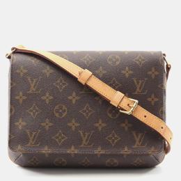 Louis Vuitton: Коричневая сумка  Musette