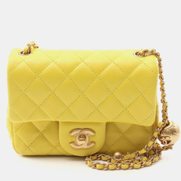 Chanel: Жёлтая сумка 