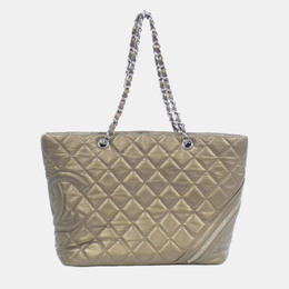 Chanel: Бежевая сумка 