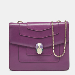 Bvlgari: Фиолетовая сумка 