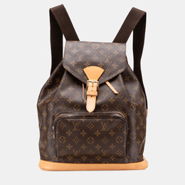 Louis Vuitton: Коричневый рюкзак 