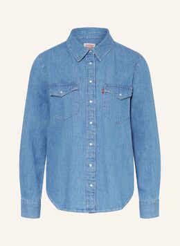 Levi's: Синяя блуза 