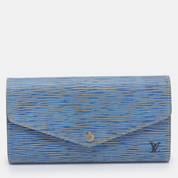 Louis Vuitton: Голубой кошелёк  Épi