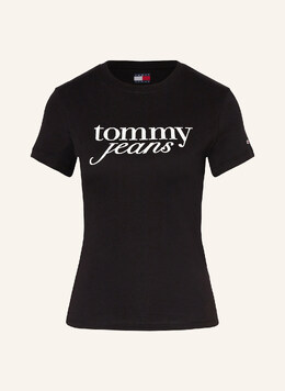 Tommy Jeans: Чёрная футболка 