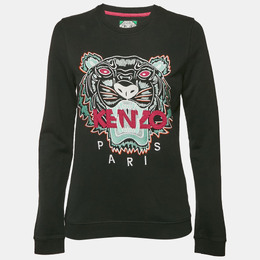 Kenzo: Чёрный свитшот  Tiger