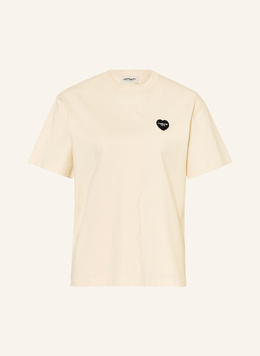 Carhartt WIP: Бежевая футболка 