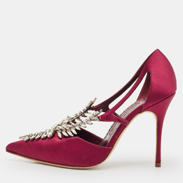 Manolo Blahnik: Бордовые туфли 