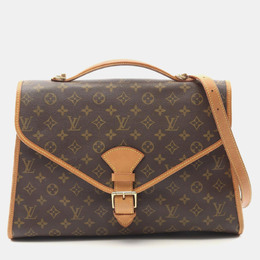 Louis Vuitton: Коричневая сумка через плечо 