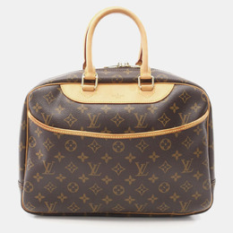 Louis Vuitton: Коричневая сумка  Deauville