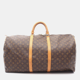 Louis Vuitton: Коричневая сумка  Keepall