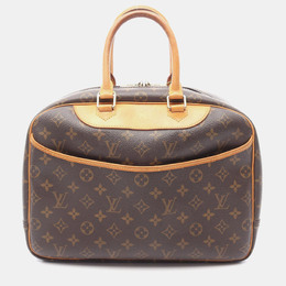 Louis Vuitton: Коричневая сумка  Deauville