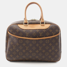 Louis Vuitton: Коричневая сумка  Deauville