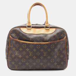 Louis Vuitton: Коричневая сумка  Deauville