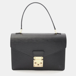 Louis Vuitton: Чёрная сумка  Épi