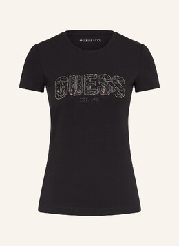 GUESS: Чёрная футболка 