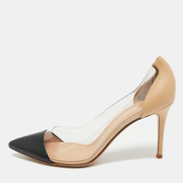 Gianvito Rossi: Двухцветные туфли  Plexi