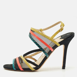 Jimmy Choo: Многоцветные сандалии 