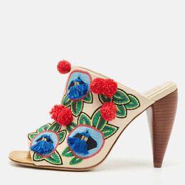 Tory Burch: Многоцветные сабо 