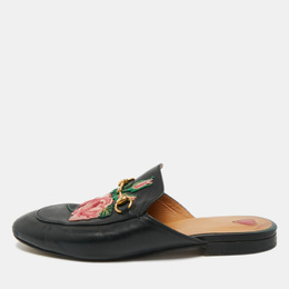 Gucci: Чёрные сабо  Princetown