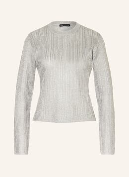 Armani Exchange: Серебристый свитер 