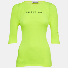 Balenciaga: Зелёный топ 