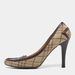 Burberry: Бежевые лоферы 