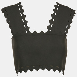 Alaia: Чёрный топ 