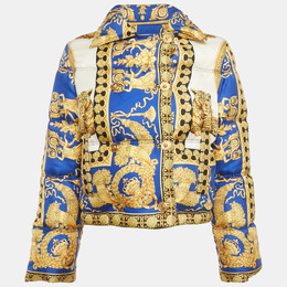 Versace: Голубая куртка  Baroque