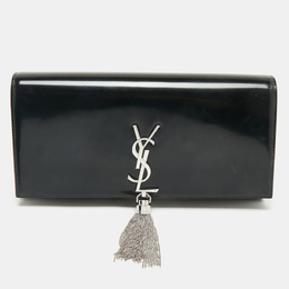 Saint Laurent Paris: Чёрный клатч  Kate