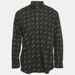 Balenciaga: Чёрная рубашка 
