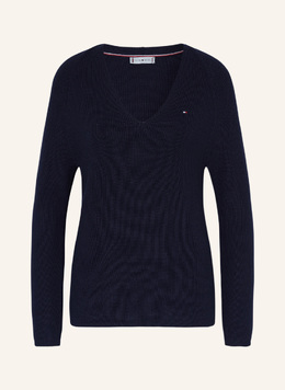 Tommy Hilfiger: Синий свитер 