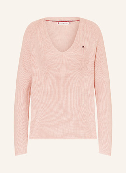 Tommy Hilfiger: Розовый свитер 