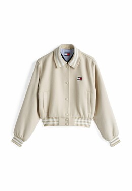 Tommy Jeans: Бежевая куртка 
