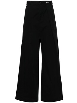 MM6 Maison Margiela: Чёрные брюки 